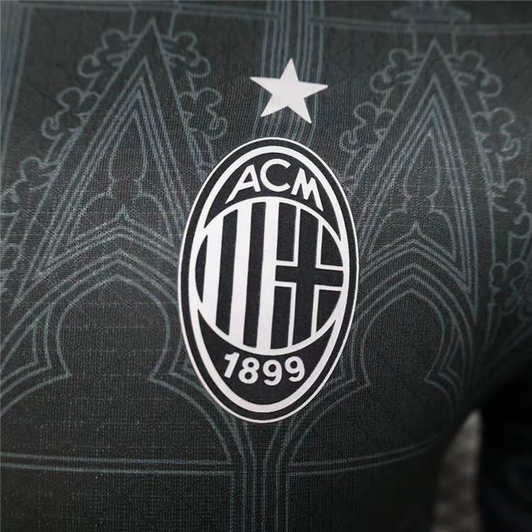 AC Milan 24/25 Black Edition Soccer Jersey Football Shirt (Authentic Version) - Click Image to Close